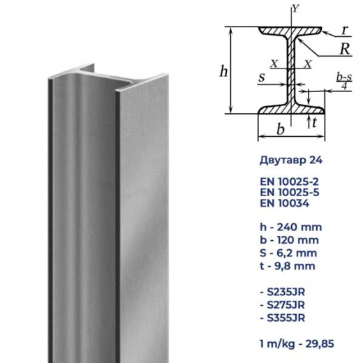 Двутавр 24 (240*120*6,2*9,8)