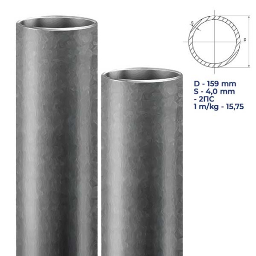 Труба стальная оцинкованная э/с 159Х4,0